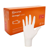 Rękawiczki lateksowe L Mercator Dermagel Coated 100szt