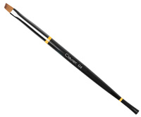 Pędzelek do żelu i akrylożelu Clavier - 04 skośny One Stroke - czarny