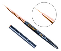 Pędzelek do zdobień cienki precyzyjny 9mm - granatowy - 02 MARBLE