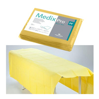 Prześcieradło jednorazowe 150cm x 210cm żółte podfoliowane 54g MedixPro 5szt