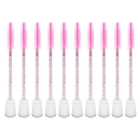 Szczoteczka do rzęs w etui - spiralka, 10szt. SILVER