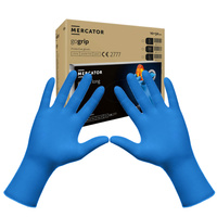 Rękawiczki nitrylowe XL niebieskie Mercator Gogrip Long 50szt karton 10op