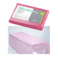 Prześcieradło jednorazowe 160cm x 210cm różowe 20g MedixPro 5szt