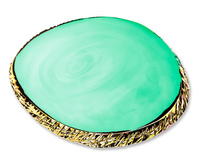 Kamień żywiczny do mieszania lakierów ozdób żeli paletka na klej do rzęs - kolor zielony