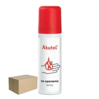 Spray na oparzenia Akutol na lekkie oparzenia 1 i 2 stopnia oraz oparzenia słoneczne 50ml 15szt