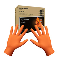 Rękawiczki nitrylowe XL pomarańczowe Mercator Gogrip 50szt karton 10op