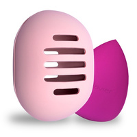Silikonowe etui na gąbkę do makijażu, osuszacz, pink, 1szt.