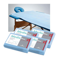 Prześcieradło jednorazowe 150cm x 210cm niebieskie 40g MedixPro 20szt