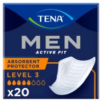 Wkłady anatomiczne dla mężczyzn TENA MEN ACTIVE FIT LEVEL 3 SUPER 20 szt