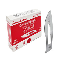 Ostrze chirurgiczne 23 sterylne 100szt stal węglowa Swann-Morton