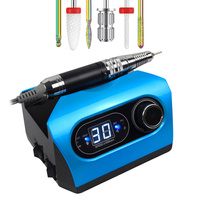 Frezarka do Paznokci 65W, manicure, profesjonalna - Niebieska FX 720