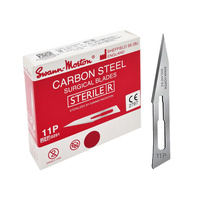 Ostrze chirurgiczne 11P sterylne 100szt stal węglowa Swann-Morton