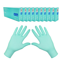 Rękawiczki nitrylowe M zielone Mercator Nitrylex Green 100sztuk karton 10op