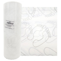 Podkład jednorazowy pod nogi mata podologiczna na rolce wzór stóp 100szt