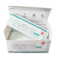 Maseczka filtrująca BS2 BISAF FFP2 AIR NR biały - kartonik 20szt