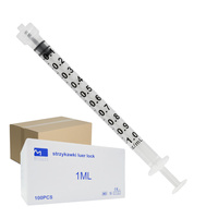 Strzykawka 1ml luer lock trzyczęściowa Medical Brokers 100szt 20op