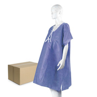 Koszula do porodu L/XL jednorazowa wiązany dekolt SMS 100szt