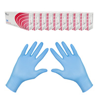 Rękawiczki nitrylowe M niebieskie Velo 100sztuk karton 10op