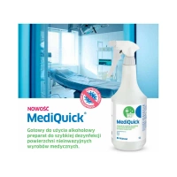 Alkoholowy płyn dezynfekujący MediQuick do szybkiej dezynfekcji powierzchni 1l