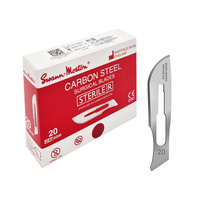 Ostrze chirurgiczne 20 sterylne 100szt stal węglowa Swann-Morton