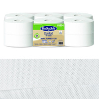 Ekologiczny papier toaletowy mini jumbo 120m 2 warstwy Bulkysoft Comfort de-inked 12 rolek