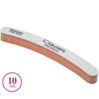 Pilnik do paznokci - manicure zebra Banan (10szt) - 180/240