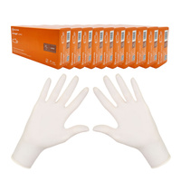 Rękawiczki lateksowe XL Mercator Dermagel Coated 100szt karton 10op