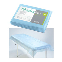 Prześcieradło jednorazowe 80cm x 210cm niebieskie 20g MedixPro 10szt