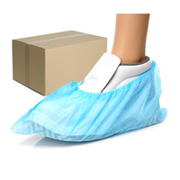 Ochraniacze na buty flizelinowe niskie niebieskie 100szt (50par) x 10op