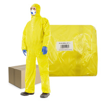 Kombinezon ochronny przeciwchemiczny L żółty PE Coverall DF 3000 typ 3 4 5 6 25szt