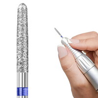 Frez diamentowy do skórek hybryd żelu - stożek /FRD 720-10, średni (niebieski)