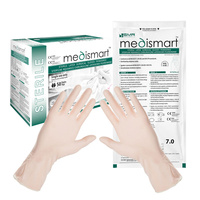 Rękawiczki chirurgiczne sterylne 7.0 lateksowe pudrowane Medismart 50 par