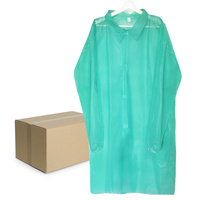 Fartuch jednorazowy zielony XXXL na rzepy (flizelina 22g) 100szt