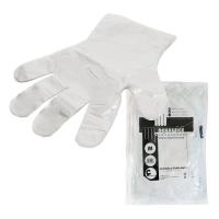 Rękawiczki foliowe zrywki jednorazowe rozmiar M 100szt