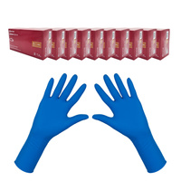 Rękawiczki lateksowe XL niebieskie Mercator Ambulance High Risk 50szt karton 10op