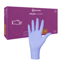 Rękawiczki nitrylowe XL fioletowe Mercator Nitrylex Complete 100sztuk