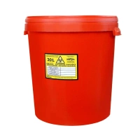 Pojemnik na odpady medyczne 30l czerwony Intergos 1szt