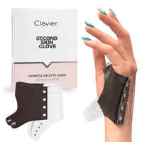 Rękawiczka dla wizażystek, Second Skin Glove Clavier, make up, brown, rozmiar L, 2 szt