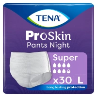 Majtki chłonne na noc TENA Pants ProSkin Super Night L 30 szt