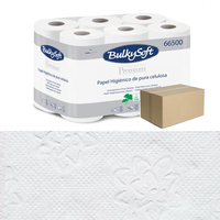 Papier toaletowy 24m biały 2 warstwy Bulkysoft Premium 96 rolek