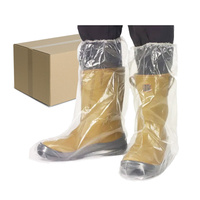 Ochraniacze na buty foliowe wysokie z gumką 50szt (25 par) x 10op