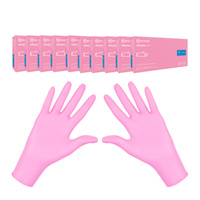 Rękawiczki nitrylowe M różowe Mercator Nitrylex Pink 100sztuk karton 10op