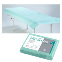 Prześcieradło jednorazowe 77cm x 210cm zielone podfoliowane 54g MedixPro 5szt