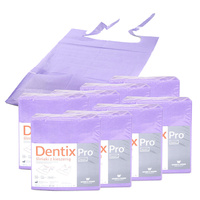 Śliniak dentystyczny z kieszonką 39cm x 48cm fioletowy podfoliowany 54g DentixPro 400szt