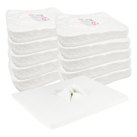 Podkład higieniczny pod głowę z nacięciem x na twarz biały 100szt x 10op