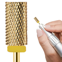 Frez Karbidowy z Węglika Spiekanego, walec 3/32 Large Barrel Gold(XF)-żółty (bardzo delikatny)