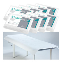 Prześcieradło jednorazowe 77cm x 210cm białe podfoliowane 54g MedixPro 40szt